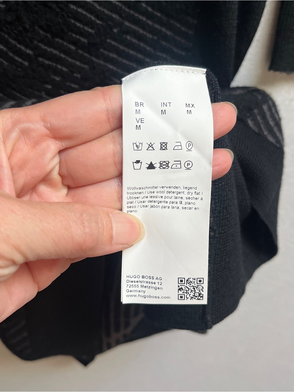 Hugo Boss wool knit long sleeve crewneck sweater dress Sz M - Picture 5 of 12